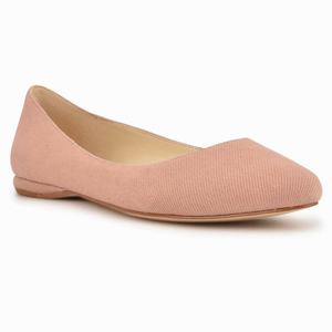 Nine West Speakup Almond Toe Flats - Pink - Ireland (EB6802534)